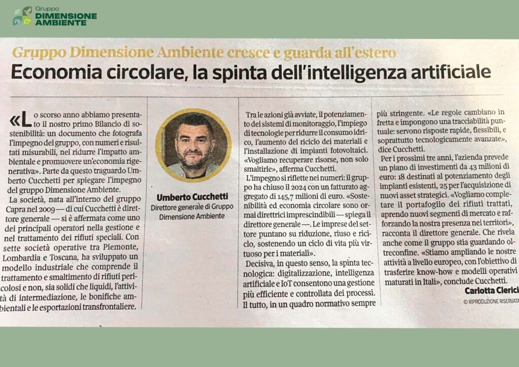 Speciale Sostenibilità_Corrieredellasera_GruppoDimensioneAmbiente